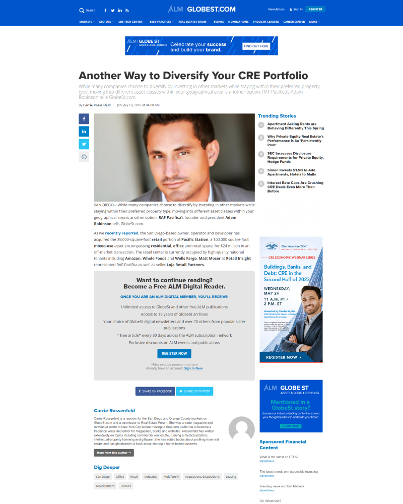 Another Way To Diversify Your CRE Portfolio